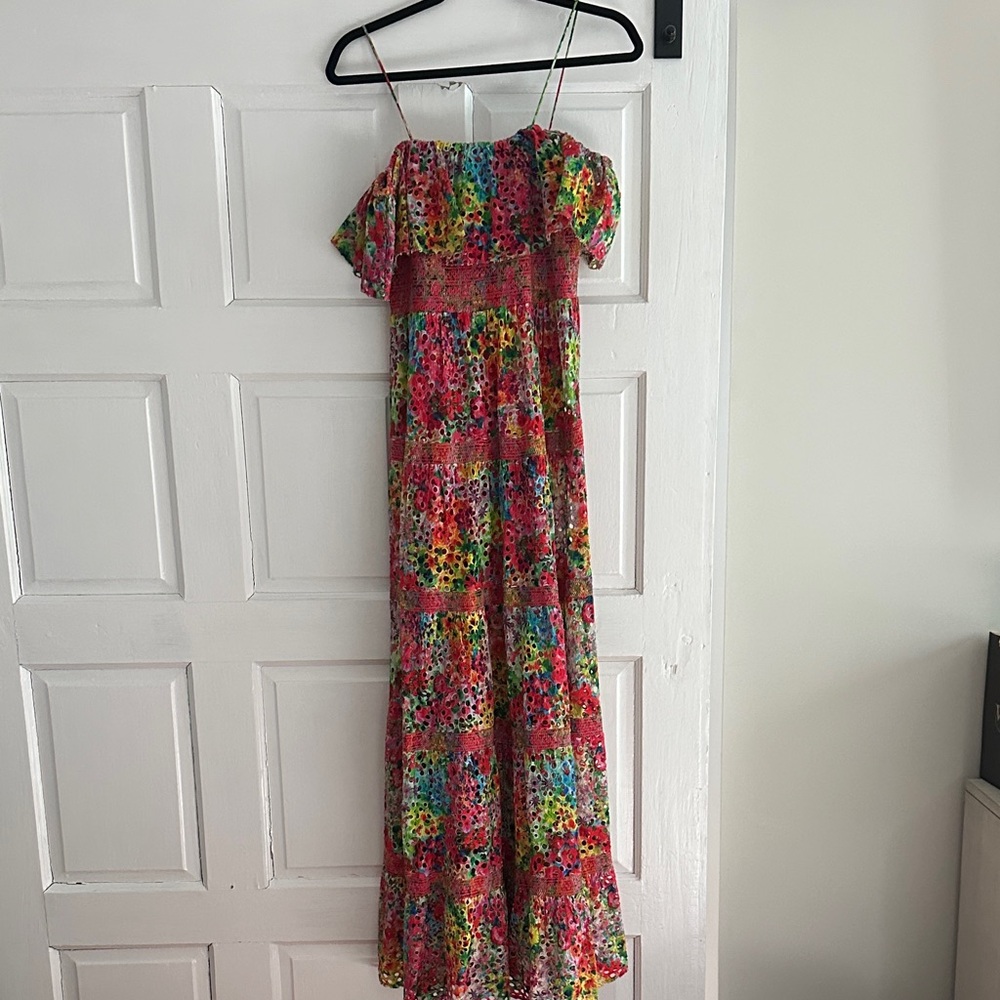 Alice + Olivia Colorful Floral Maxi Dress